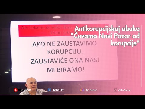 Antikorupcijskoj obuka "Čuvamo Novi Pazar od korupcije"