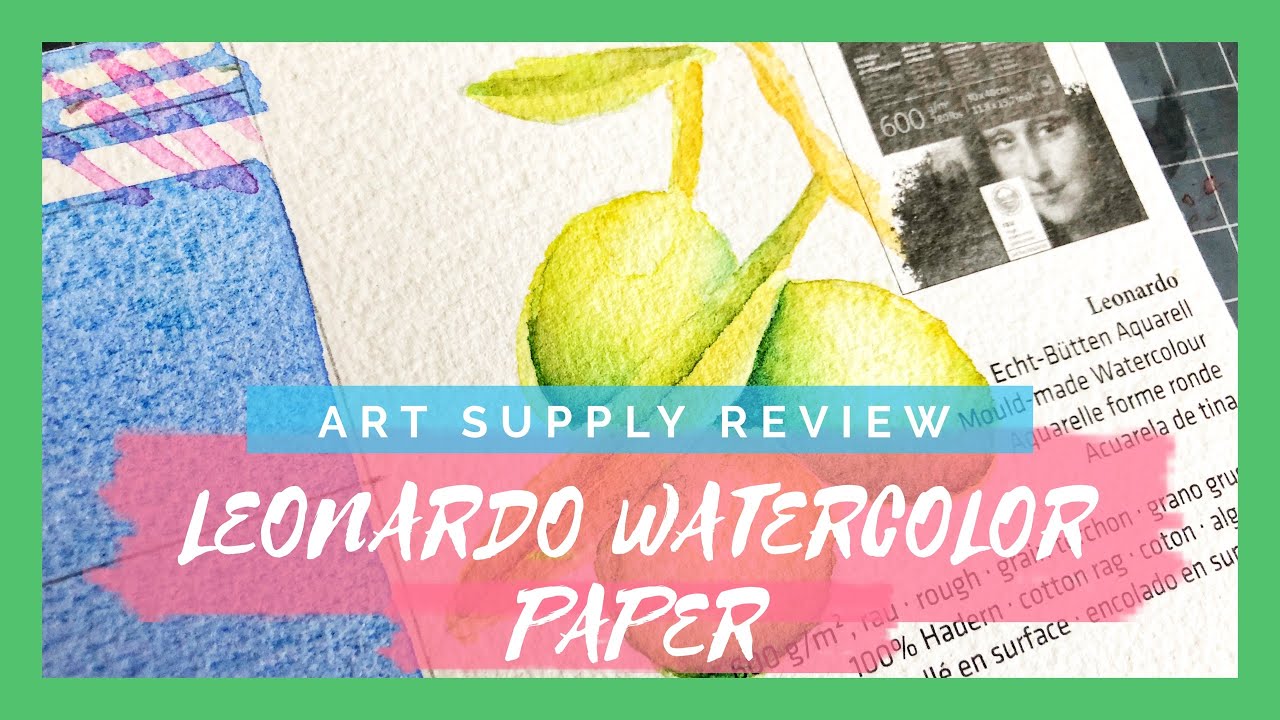 Hanhemuhle Leonardo Watercolor Paper Art Supply Review YouTube