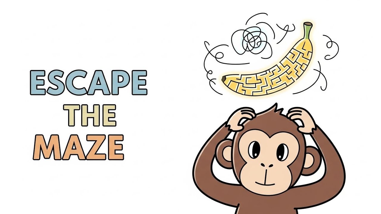 How To Escape Your Brain’s Overthinking Banana Maze | Monkey Brain Chaos