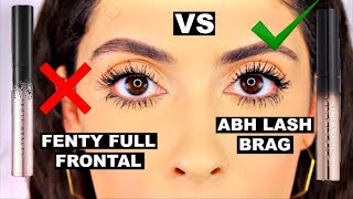 NEW FENTY FULL FRONTAL MASCARA VS ABH LASH BRAG MASCARA COMPARISON & REVIEW