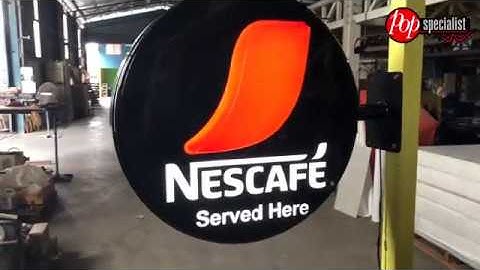 How Nescafe Vacuum Formed Signs are made
