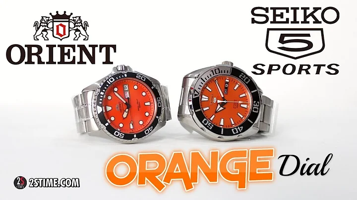 ORIENT RAY II & SEIKO 5 SPORTS Orange Dial