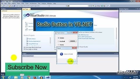 Radio Button in VB.NET