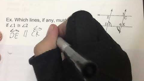 Geometry Lesson 3.2 Proving Lines Parallel