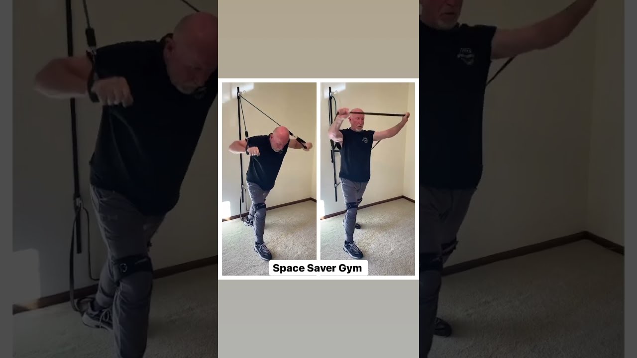 Space Saver Gym wall anchor home gym equipment for resistance bands