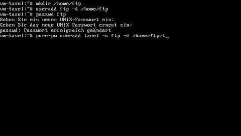 Pure-ftpd: Virtuelle User anlegen