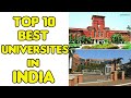 Top 10 best universities in india 2022