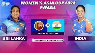 Thumbnail for SRI LANKA VS INDIA | ACC WOMEN'S ASIA CUP 2024 | FINAL