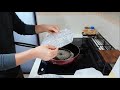 フライパンでできる使い捨てマスクの再利用　　Used disposable face mask can be reuse with a frying pan !