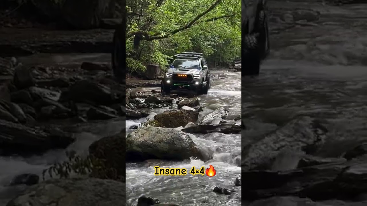 4x4 Truck Conquers Raging River and Rocks in Epic Off-Road Challenge🚙😯! | 