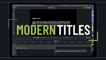Learn How to Create Modern Titles: Seam Animation Reveal in Camtasia 2020