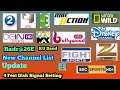 Badrsat 26E New Channel List Update 2025 4 Feet Dish Full Signal Setting Latest TP ON 