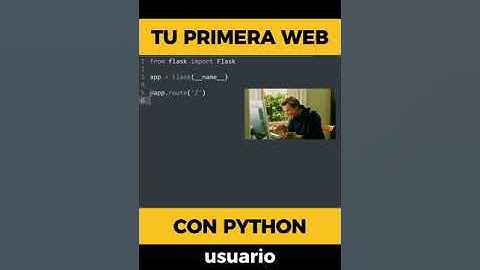 Cómo crear tu primera página Web con Python en solo 1 minuto