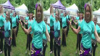 3D Shimmy Mob, Annual Belly Dance Flash Mob, Berkeley Springs- long