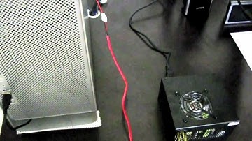 External PSU Rigged to Mac Pro