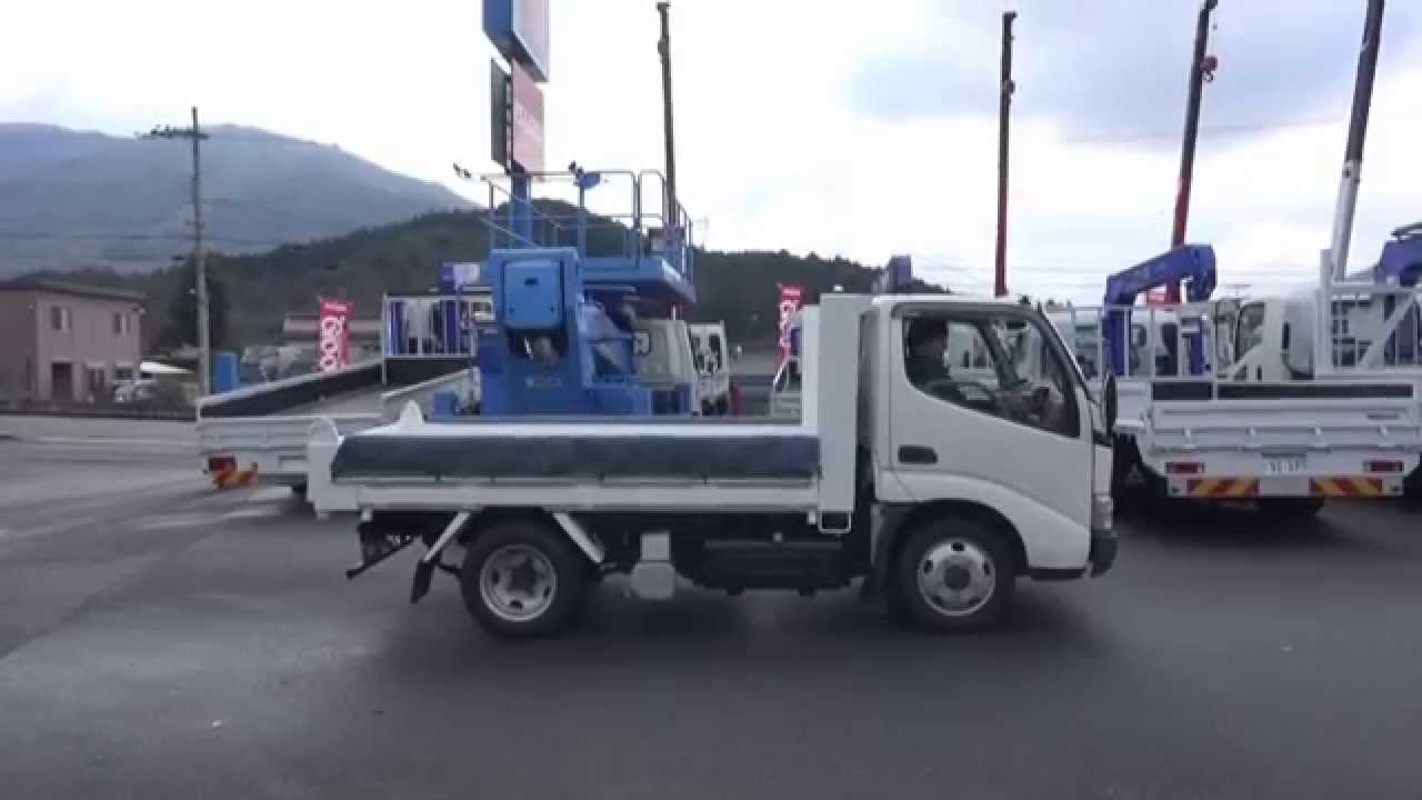 中古トラック デュトロ 新明和工業 強化土砂ダンプ DR2-0110SY 作動と