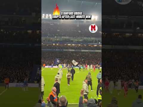STAMFORD BRIDGE ERUPTS AFTER LAST-MINUTE WIN!🔥😱#Chelsea #Liverpool #PremierLeague #CFC #Football