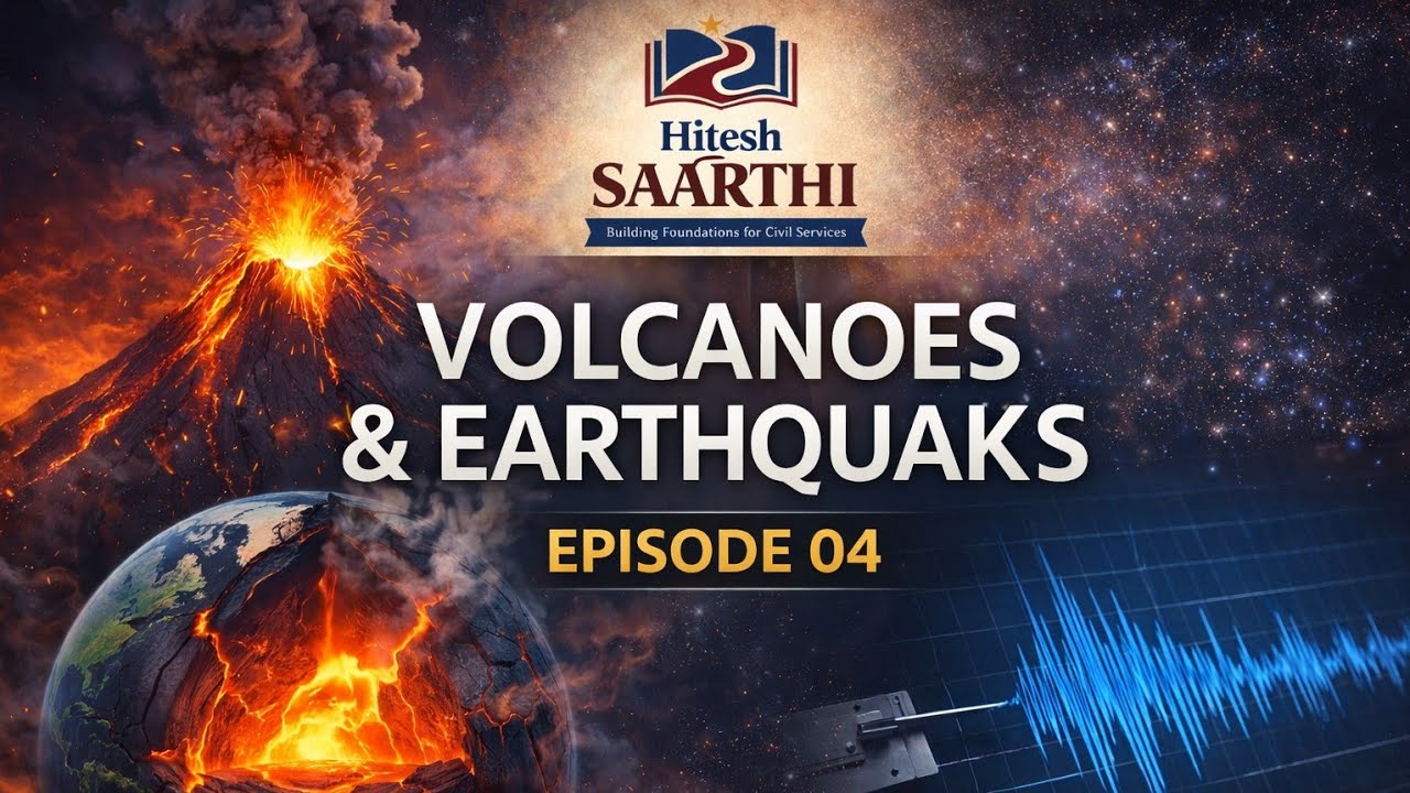 Volcano & Earthquake: ભૂકંપ અને જ્વાળામુખી | Physical Geography Ep-04 | UPSC GPSC (Gujarati)
