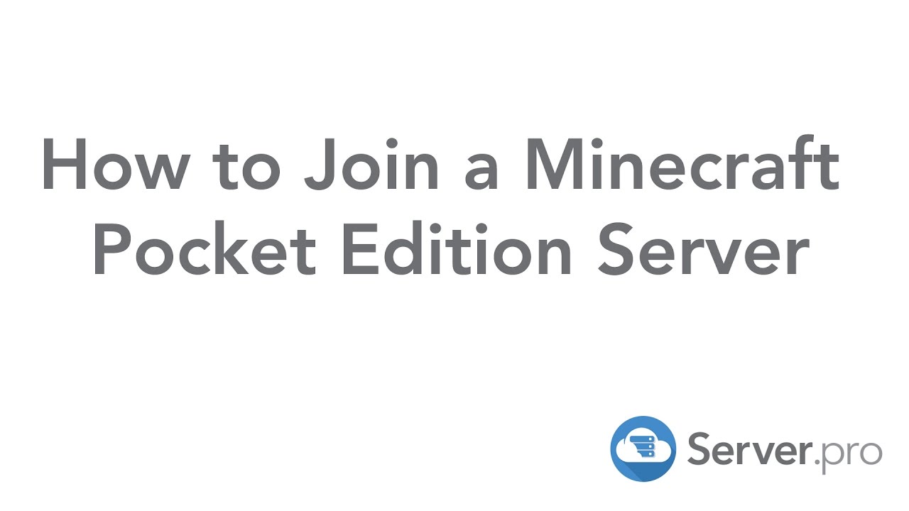 How to Join a Minecraft Pocket Edition Server - Minecraft Bedrock - YouTube
