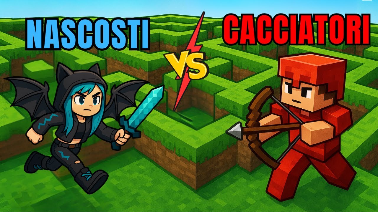 NASCONDINO nel LABIRINTO su MINECRAFT CON GLI YOUTUBERS!! Gameplay Minecraft