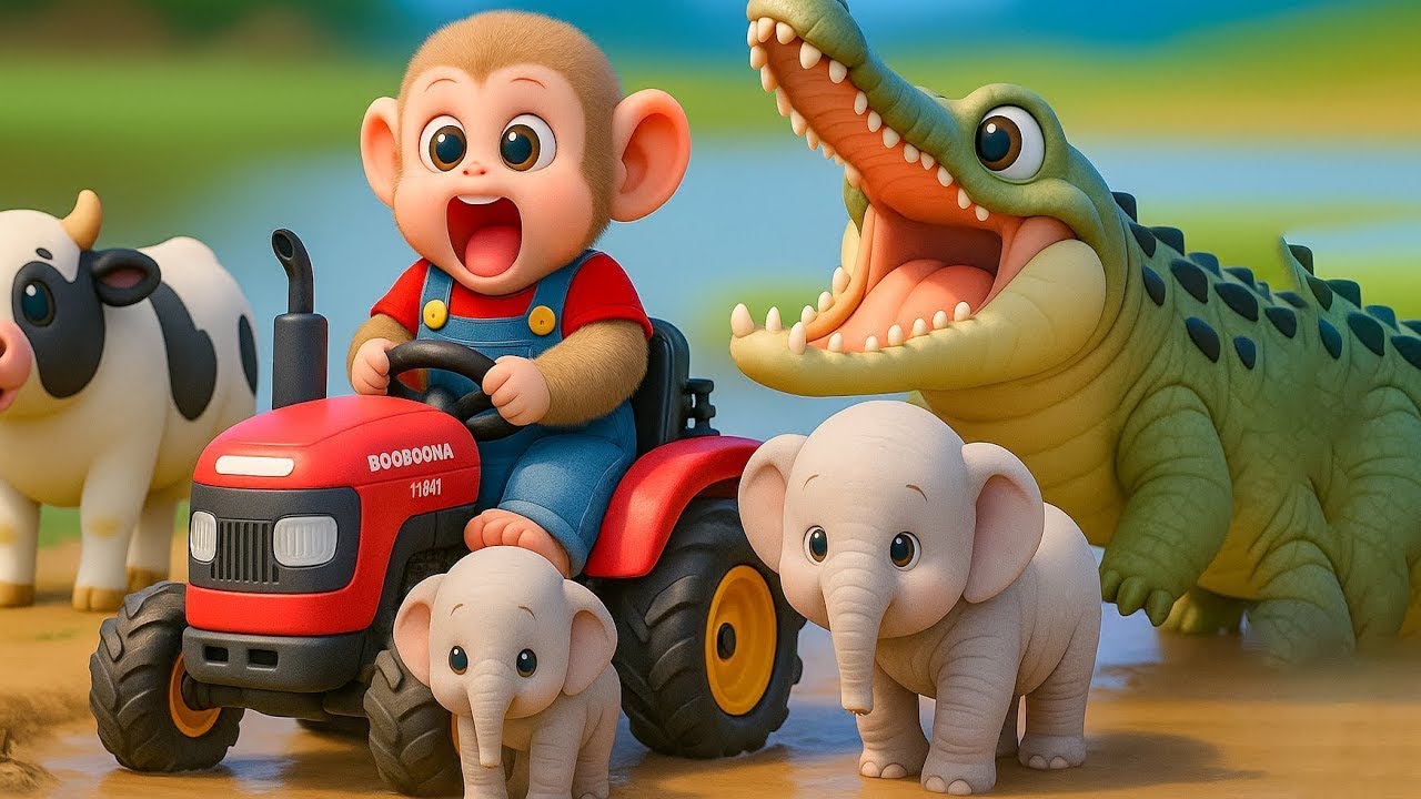 Baby Monkey Drives Tractor, Saves Injured Elephant! 🐘 You Won't Believe The Reward! 💖