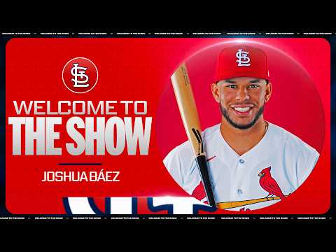 Joshua Báez homers on the 1ST PITCH HE SEES in his MLB debut for the Cardinals! 😱 (449 FEET! 💪)
