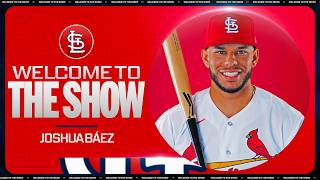 Joshua Baez homers on the 1ST PITCH HE SEES in his MLB debut for the Cardinals 449 FEET