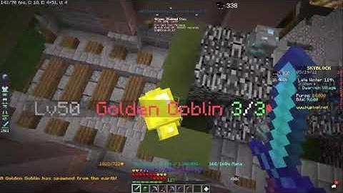 How to find Golden goblin for quest - Hypixel - Skyblock - Minecraft