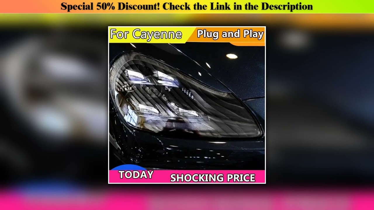 Best Car Lights for Porsche Cayenne LED Headlight 2007-2010 Cayenne 957 Head Lamp Drl Projector Len