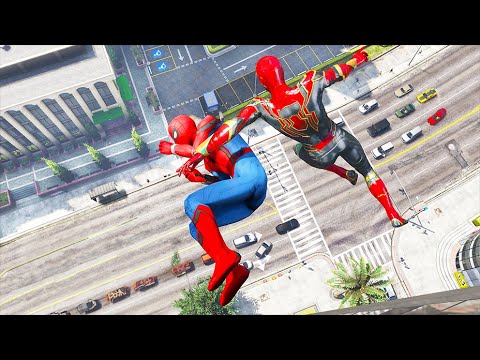 Spiderman vs Funny GTA 5 NPCs