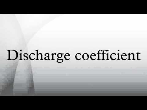 Discharge coefficient