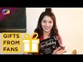 Aparna Dixit receives gifts from her fans