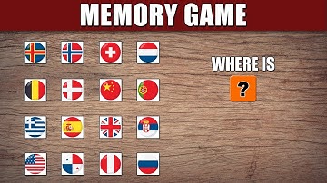 Memory Game For All Ages. Easy To Genius