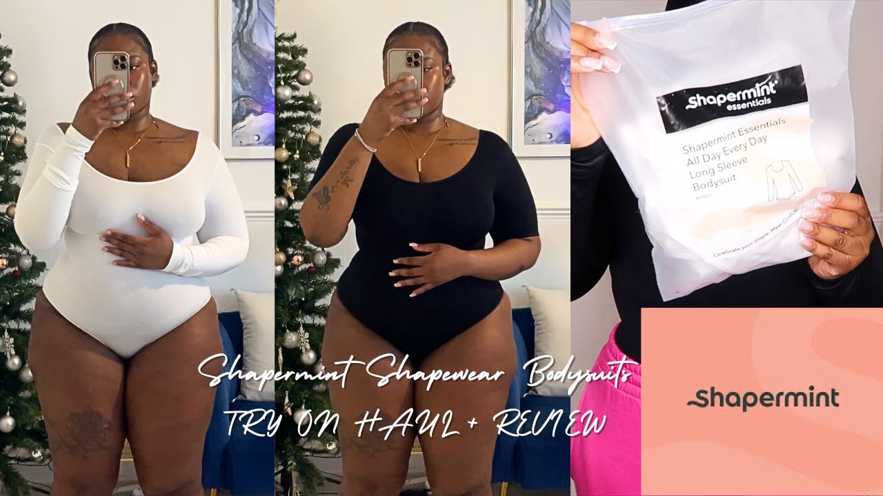 Shapermint Long & Short-Sleeve Shaping Bodysuits Review & Try On