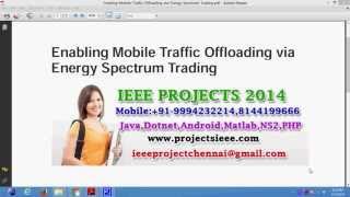Enabling Mobile Traffic Offloading via Energy Spectrum Trading