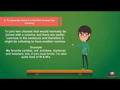 ACT SAT Prep Use Of The Semicolon 