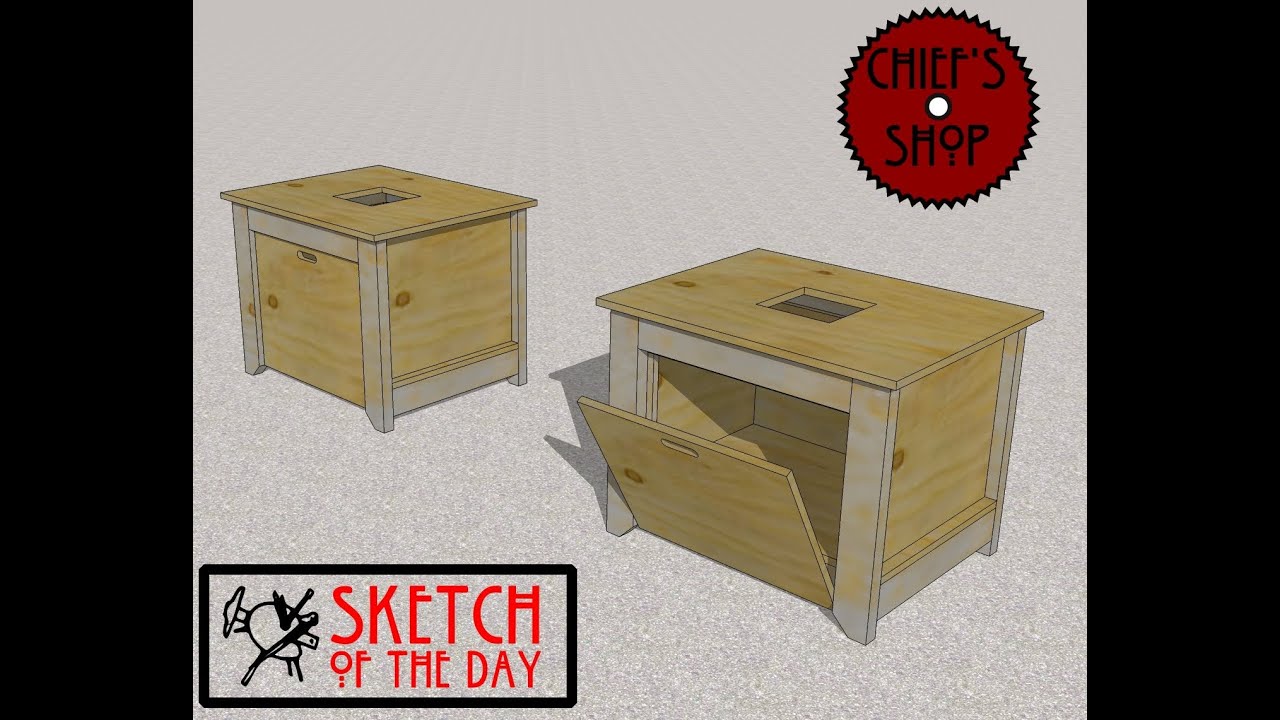Chief's Shop Sketch of the Day: Benchtop Table Saw Stand