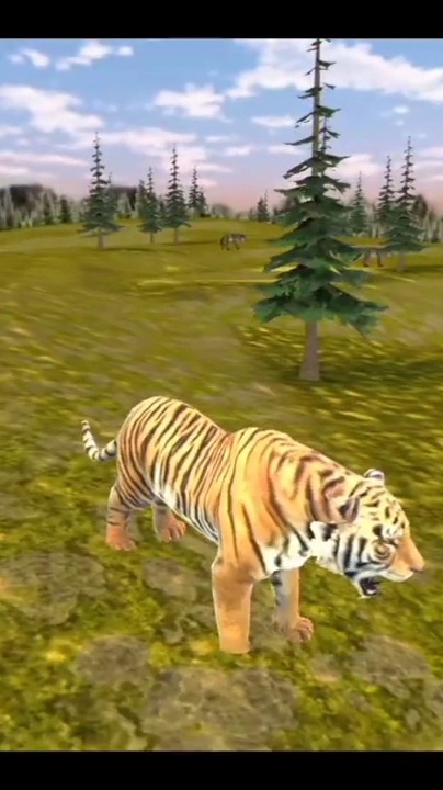Tiger simulator games attack all animal in the world #shorts