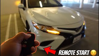 How To Use Your KEY FOB to TURN ON Your Camry! ( “REMOTE START”TUTORIAL )