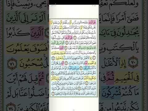 تثبيت وتربيط الربع الرابع و الأخير من سورة غافر من ٦٦ لآخر السورة