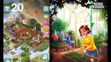 Merge Mansion | Conservatory | Level 46 Part 207 🌺🪴🌻