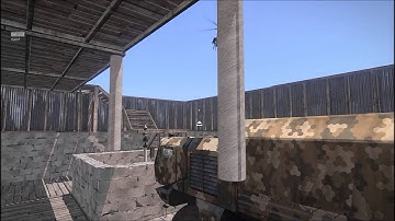 Arma 3 Epoch - Proctecting my base from the back of a Tempest transport.