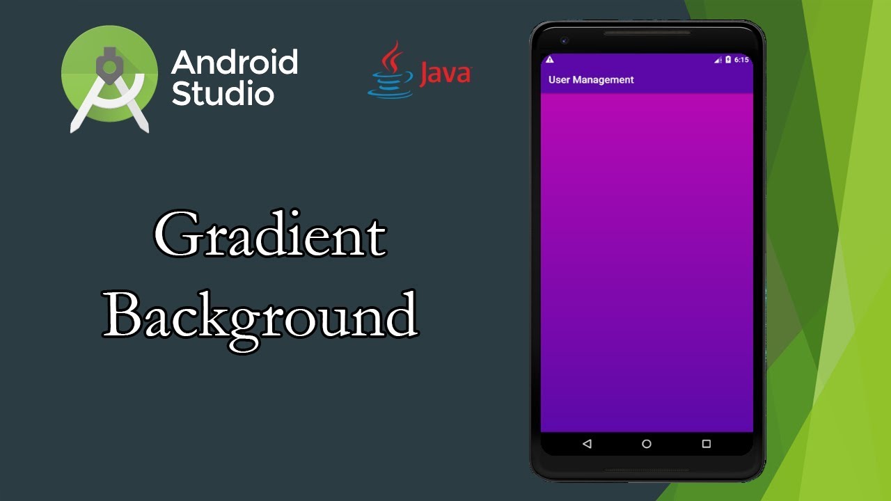 Android Studio Make Gradient Background | Java - YouTube