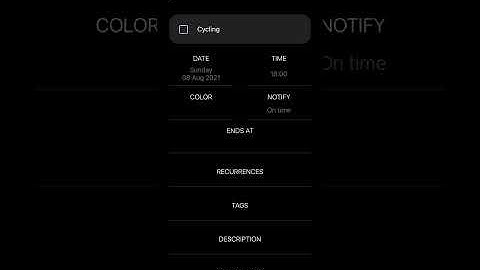 Moleskine Journey for iOs - How to set task duration