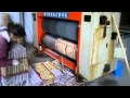 semi automatic chain feeder rotary die cutting machine for corrugated cardboard box making