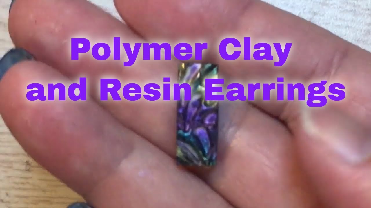 Polymer Clay and Resin Earrings YouTube