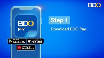 How to sign up for the BDO Pay app