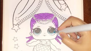 Coloring LOL surprise Merbaby doll screenshot 2