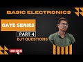 Basic Electronics GATE series Part 4 BJT Questions #gateelectronics 