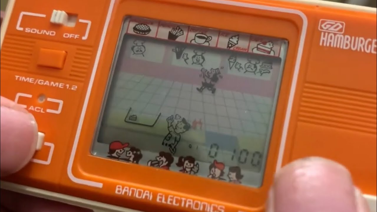 バンダイLCDゲーム ハンバーガーショップで遊ぶ。/ジャパニーズ